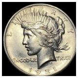 1921 Silver Peace Dollar CHOICE AU