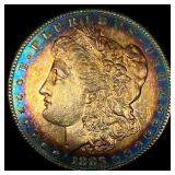1883-S Toned Silver Morgan Dollar  UNCIRCULATED