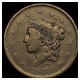 1837 Coronet Head Large Cent LIGHTLY  CIRCULATED