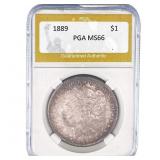 1889 Morgan Silver Dollar PGA MS66