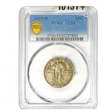 1919-D Standing Liberty Quarter PCGS AU53
