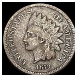 1873 Indian Head Cent LIGHTLY CIRCULATED