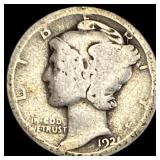 1921 Silver Mercury Dime NICELY CIRCULATED
