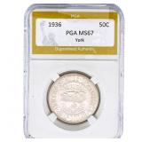 1936 York Half Dollar PGA MS67