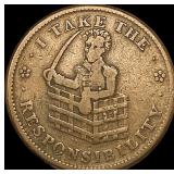 1837 Andrew Jackson Hard Times Token LIGHTLY  CIR