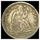 1854 Arrows Seated Liberty Dime NEARLY  UNCIRCULA