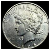 1925-S Peace Silver Dollar CHOICE AU