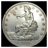 1877-S Silver Trade Dollar CHOICE AU
