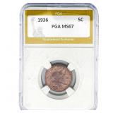 1936 Buffalo Nickel PGA MS67