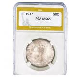 1937 Walking Liberty Half Dollar PGA MS65