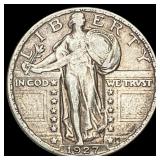 1927 Silver Standing Liberty Quarter LIGHTLY  CIR