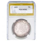 1889 Morgan Silver Dollar PGA MS66