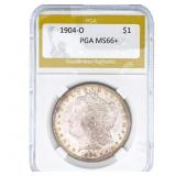 1904-O Morgan Silver Dollar PGA MS66+