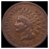 1867 Indian Head Cent LIGHTLY CIRCULATED