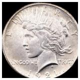 1921 Silver Peace Dollar CHOICE AU