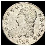 1828 Capped Bust Half Dollar CLOSELY  UNCIRCULATE
