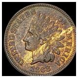 1868 Indian Head Cent CHOICE AU