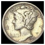 1925-D Silver Mercury Dime NEARLY  UNCIRCULATED