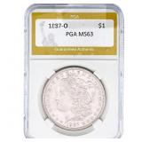 1887-O Morgan Silver Dollar PGA MS63