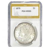 1879 Morgan Silver Dollar PGA MS66
