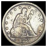 1875-S Silver Twenty Cents LIGHTLY CIRCULATED