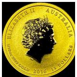 2016 1/10oz Gold 15 Dollars Australia GEM  PROOF