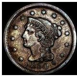 1850 Braided Hair Large Cent NEARLY  UNCIRCULATED