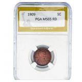 1909 Wheat Cent PGA MS65 RD