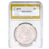 1879 Morgan Silver Dollar PGA MS64+