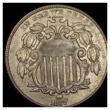 1867 Shield Nickel CLOSELY UNCIRCULATED