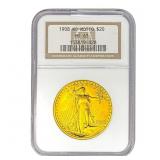 1908 $20 Gold Double Eagle NGC MS63 No Motto