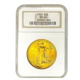 1925 $20 Gold Double Eagle NGC MS63