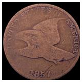 1857 Flying Eagle Cent LIGHTLY CIRCULATED