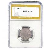 1937 Buffalo Nickel PGA MS67