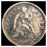 1854-O Arrows Seated Liberty Half Dime CHOICE  AU