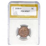 1938-D Buffalo Nickel PGA MS67