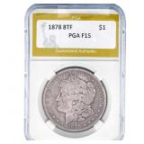 1878 8TF Morgan Silver Dollar PGA F15