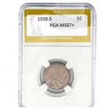 1938-S Buffalo Nickel PGA MS67+