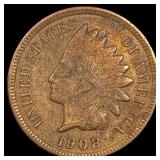 1908-S Indian Head Cent LIGHTLY CIRCULATED