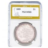 1889 Morgan Silver Dollar PGA MS66