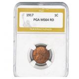 1917 Wheat Cent PGA MS64 RD