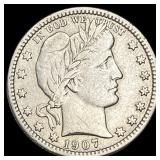 1907-O Barber Quarter NEARLY UNCIRCULATED