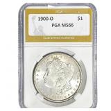 1900-O Morgan Silver Dollar PGA MS66