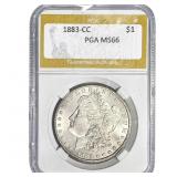 1833-CC Morgan Silver Dollar PGA MS66
