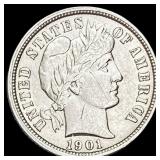 1901-O Silver Barber Dime UNCIRCULATED
