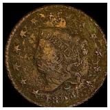 1824 Coronet Head Large Cent NICELY  CIRCULATED