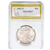 1941-D Walking Liberty Half Dollar PGA MS67