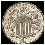1868 Shield Nickel CLOSELY UNCIRCULATED