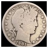 1901-S Silver Barber Half Dollar NICELY  CIRCULAT