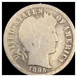 1895 Barber Dime LIGHTLY CIRCULATED
